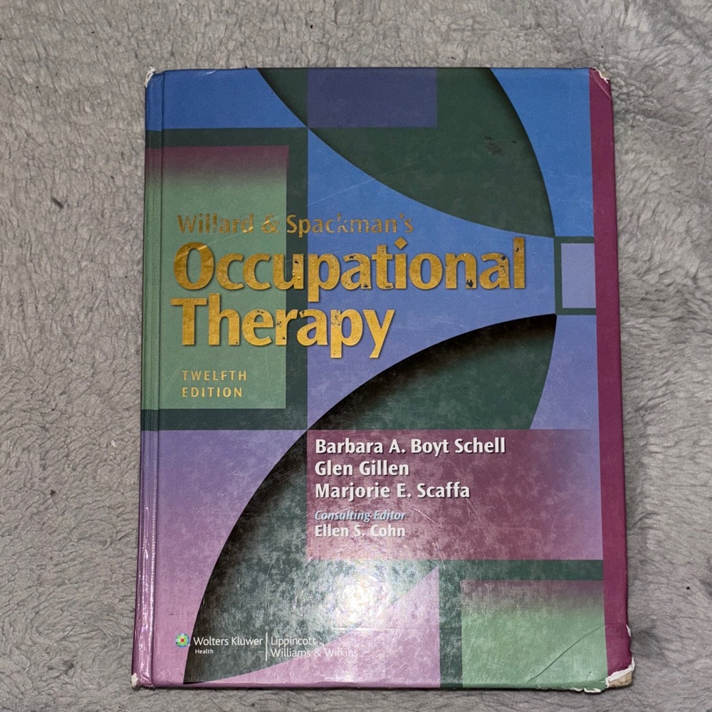 Willard & Spackman's Occupational Therapy Textbook - Multicolor Cover